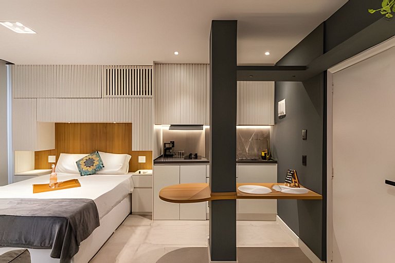 Excelente Stúdio, 2 min. da praia em Copa Posto 5