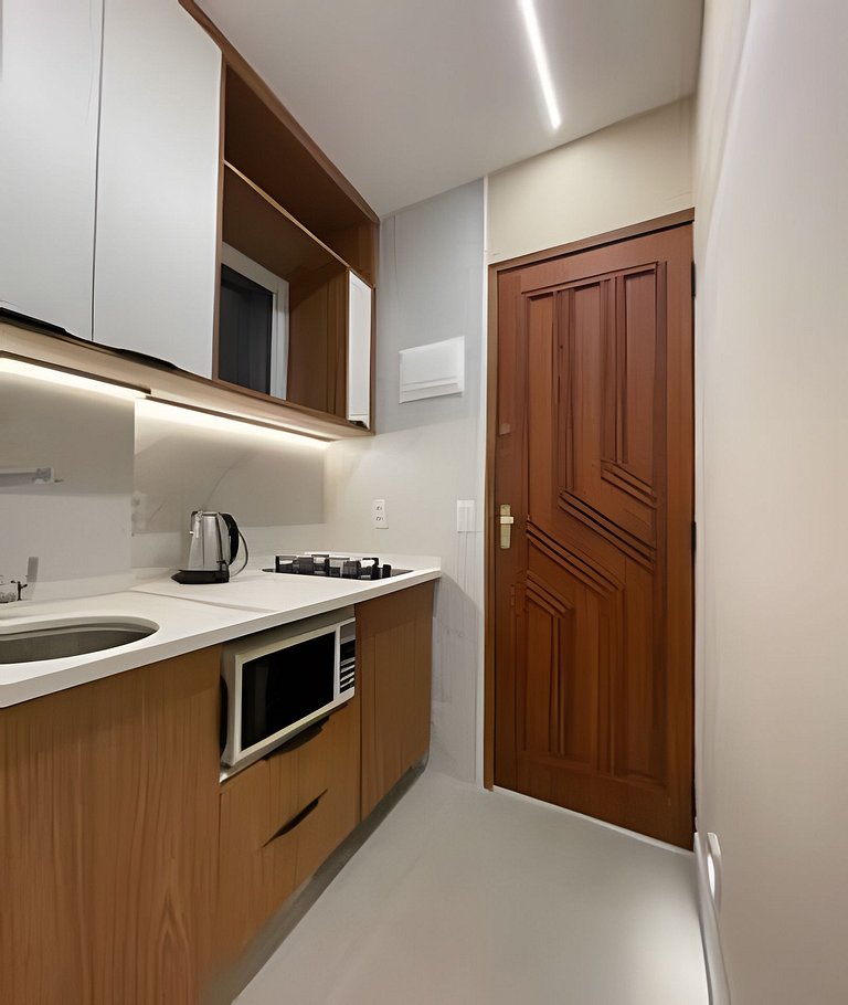 Magnífico Mezanino recém-reformado 2min. Praia