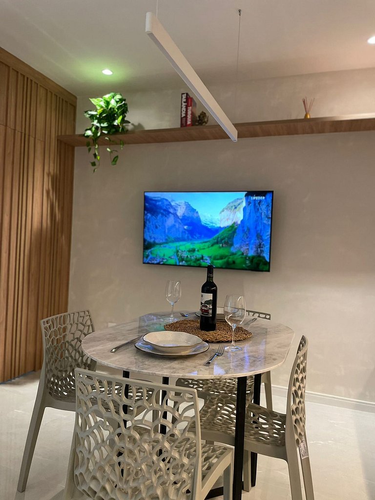 Sofisticação e Elegância com Vista Mar 2min Praia