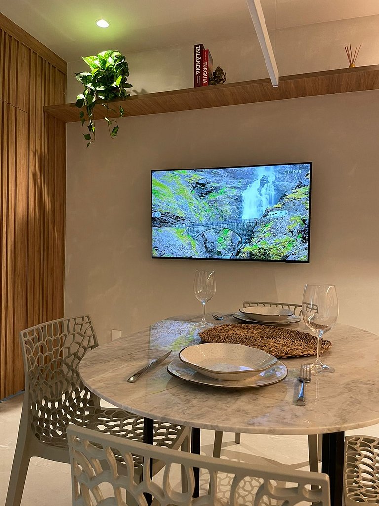 Sofisticação e Elegância com Vista Mar 2min Praia