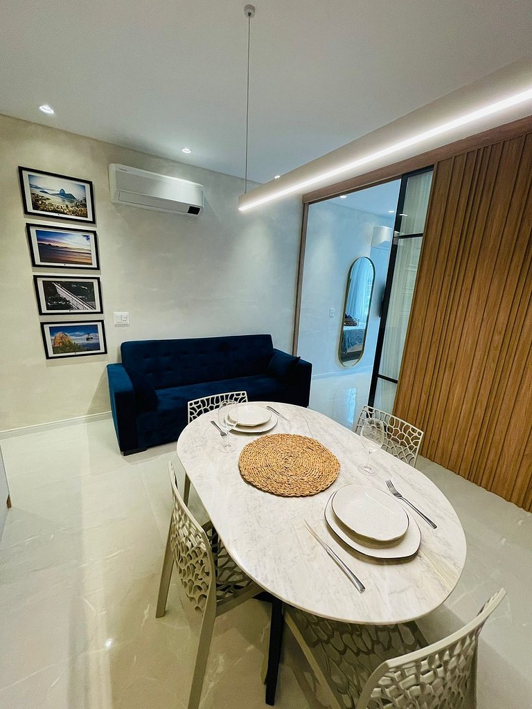 Sofisticação e Elegância com Vista Mar 2min Praia