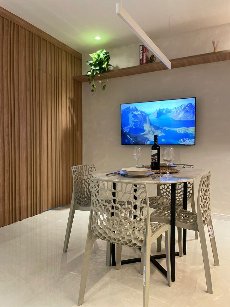 Sofisticação e Elegância com Vista Mar 2min Praia