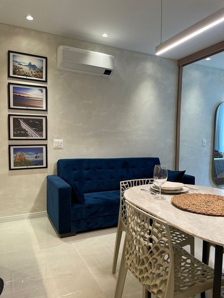 Sofisticação e Elegância com Vista Mar 2min Praia