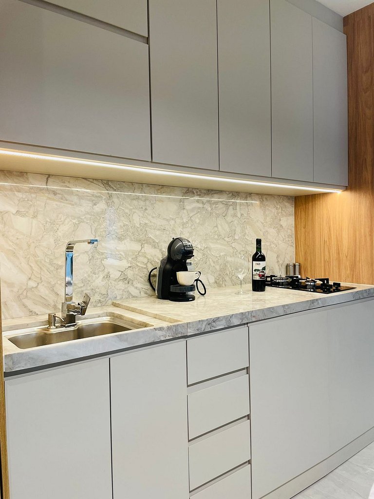 Sofisticação e Elegância com Vista Mar 2min Praia