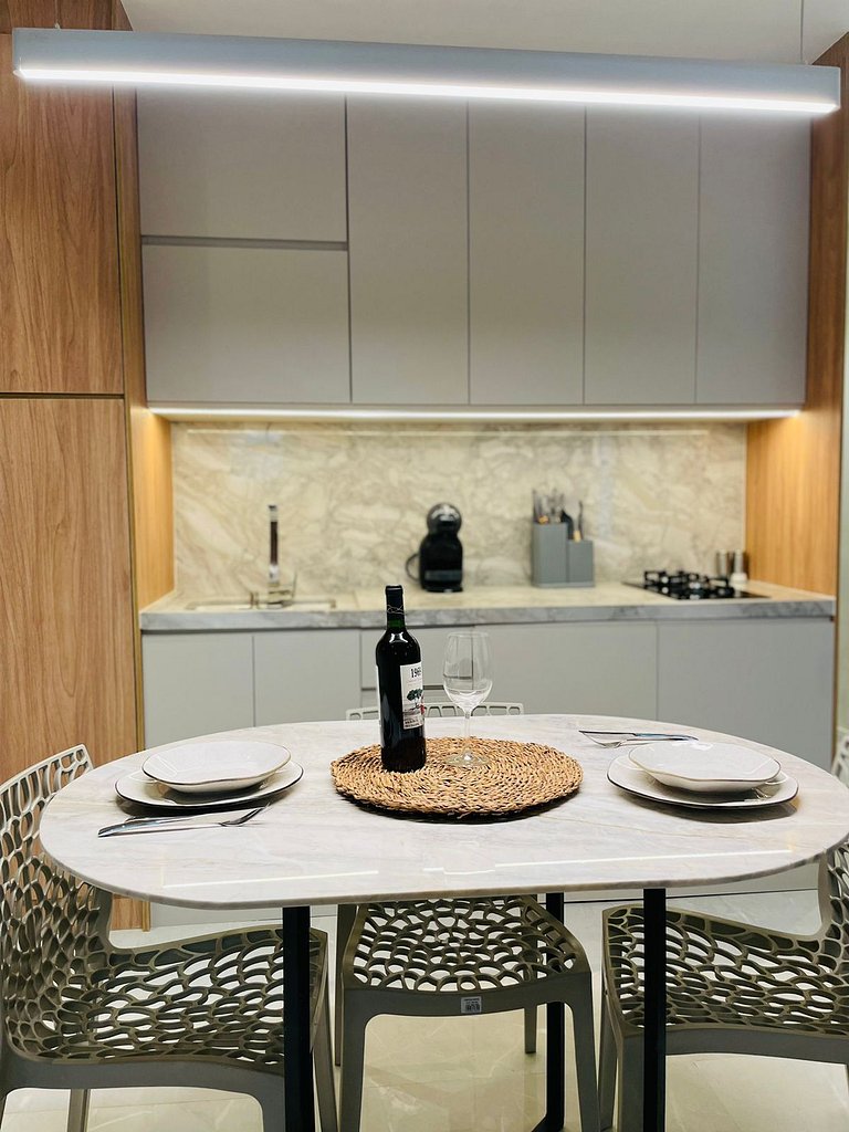 Sofisticação e Elegância com Vista Mar 2min Praia