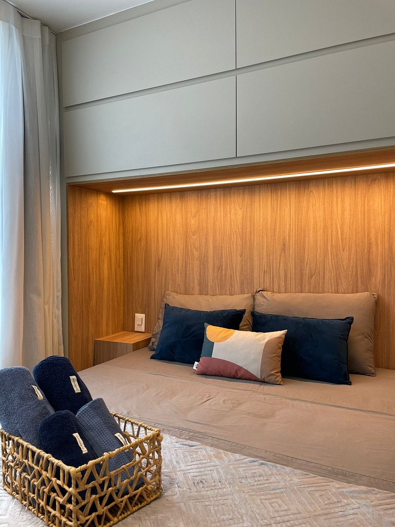 Sofisticação e Elegância com Vista Mar 2min Praia