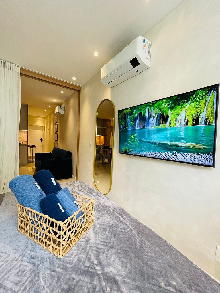 Sofisticação e Elegância com Vista Mar 2min Praia