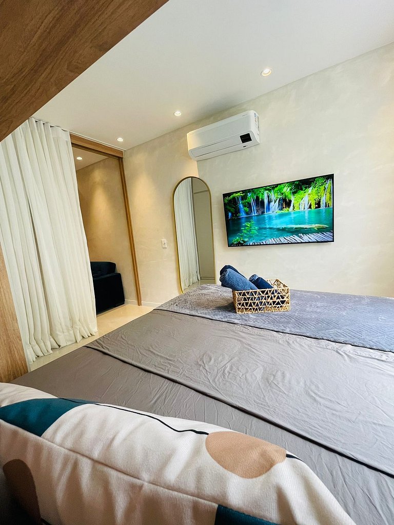 Sofisticação e Elegância com Vista Mar 2min Praia