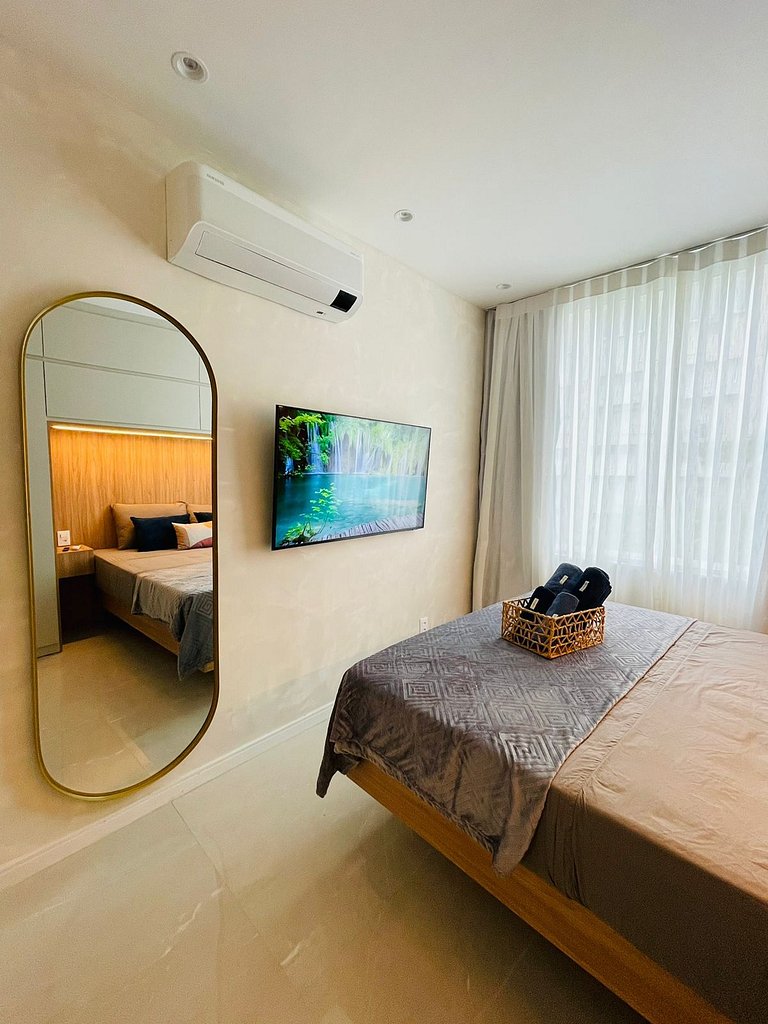Sofisticação e Elegância com Vista Mar 2min Praia
