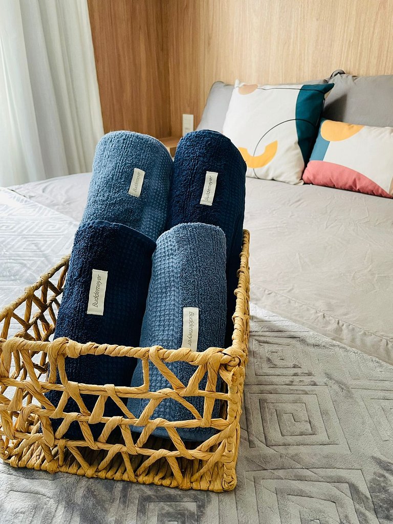 Sofisticação e Elegância com Vista Mar 2min Praia