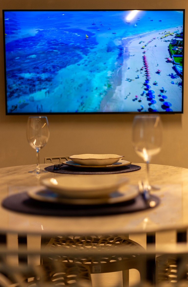 Sofisticação e Elegância com Vista Mar 2min Praia