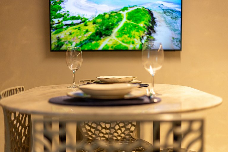 Sofisticação e Elegância com Vista Mar 2min Praia